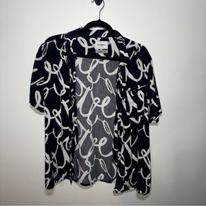 GOODFELLOW Navy Pattern Buttom Up